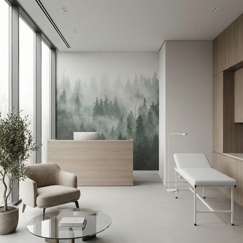 Arztpraxis Wandgestaltung